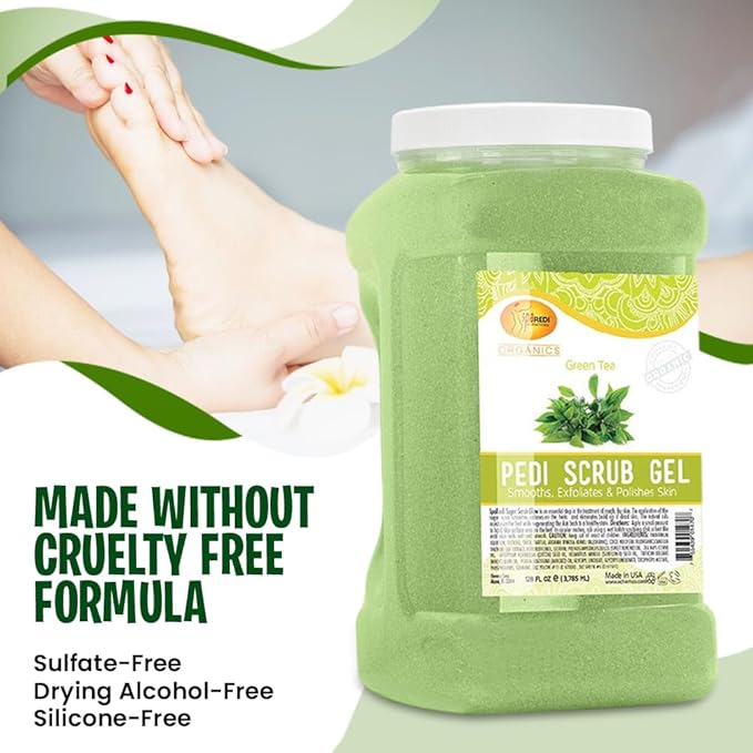 SPA REDI Exfoliating Body & Foot Scrub | Dual-Action Exfoliating & Hydrating Treatment | Exfoliate, Hydrate, & Heal – One Step for Lasting Skin Health without Irritation 128 Oz