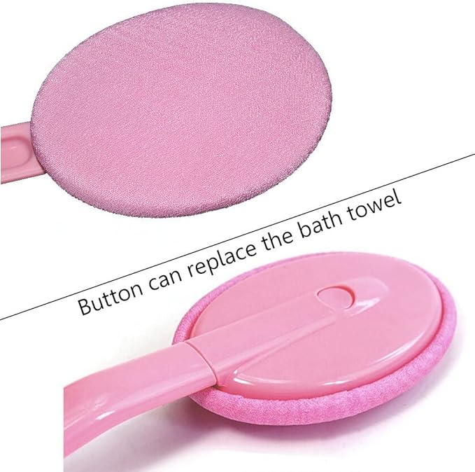 Eyxformula Easy Lotion Applicator for Back – Long Handle Cream Applicators Wand with 2 Pads, Tool to Apply Sunscreen, Self Tanner on Back, Body & Feet, Lotion Stick Brush Gift for Women, Men, Elderly