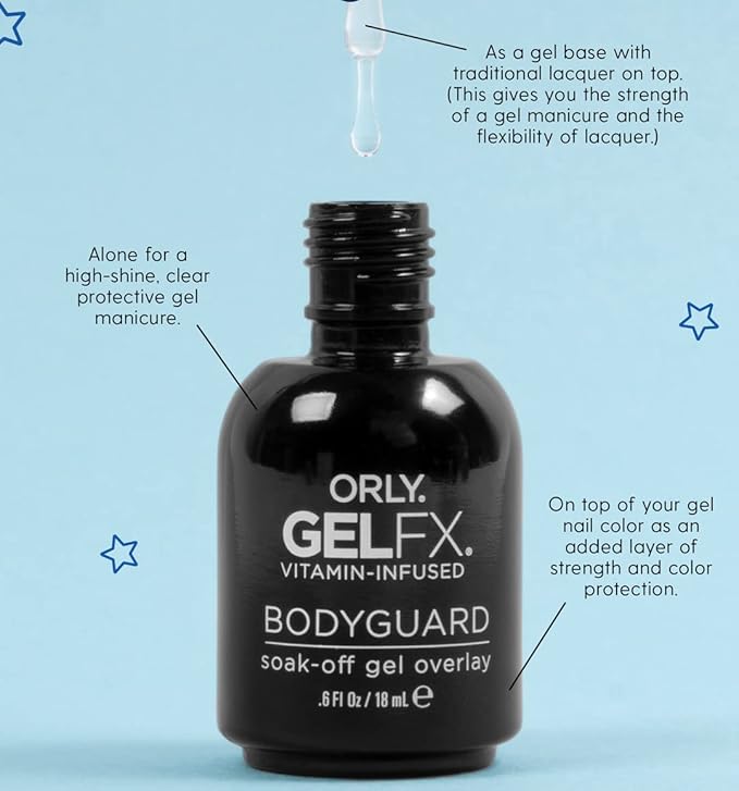 Orly Gel Fx Body Guard Soak-off Gel Overlay, 0.6 Ounce