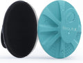 Silicone Body Scrubber 2 Pack, BEAUTAIL Shower Bath Wash Brush, Gentle Exfoliating Scrub Cleansing Loofah for Women Men Baby Sensitive Skin, Easy to Clean, Lather Nicely, More Hygienic, Black+Cyan