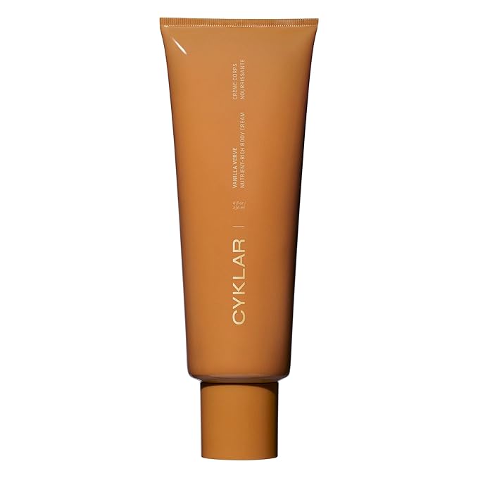 CYKLAR Nutrient Rich Body Cream – Vanilla Verve – Non-Greasy Lotion for 48-Hr Moisture – Squalane, Niacinamide & Banana Flower for Hydration & Skin Barrier Support – Dry Skin Moisturizer 8oz