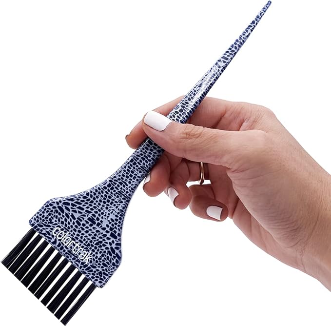 Colortrak Safari Chic Color Brushes, Prints, Perfect for Multiple Colors, Highlights, or Lowlights, 1 Firm Bristle and 1 Ultra Soft Feather Brush, Reusable and Easily Washable, 2 Brushes