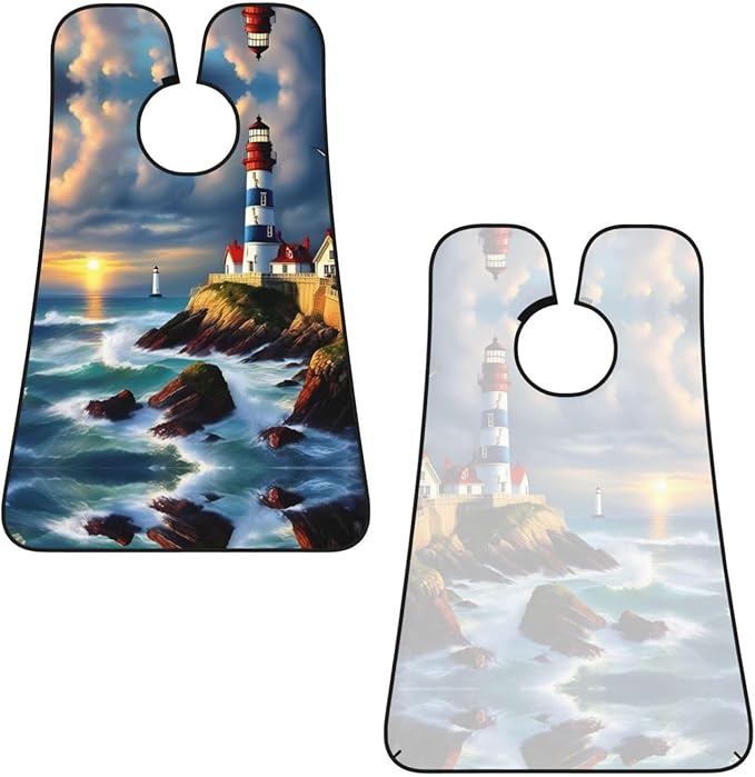 Loon Nature Bird Print Beard Bib Shaving Apron, Beard Hair Trimming Cape Gift For Dad