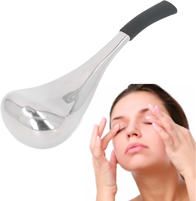 Ice Globes Cryo Sticks Facial Massage Tools, Skin Care Unbreakable Stainless Steel Beauty Cold Roller for Face Eyes & Neck, Gifts for Women Mom Wife Girlfriend