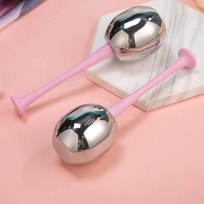 Ice Globes Cryo Sticks Facial Massage Tools, Skin Care Unbreakable Stainless Steel Beauty Cold Roller for Face Eyes & Neck, Gifts for Women Mom Wife Girlfriend