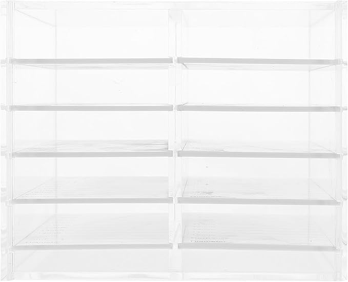 NOLITOY Acrylic 10-layer False Eyelash Storage Box Multi-tier Lash Organizer Case for Women Travel and Household Cosmetic Display