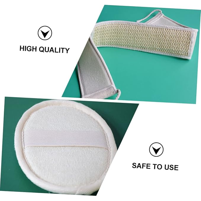 1 Set Comfortable Bath Sponge and Rubbing Strip Set for Household Use Includes Back Scrubber Strap Soft Bath Gloves and Pad for Skin Care