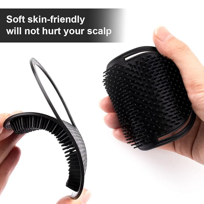 Rolybag Pocket Comb Hair Brush, 12 Count - Portable Hair Brush for Men, Women, and Pets, Creative Scalp Massage Brush Comb for Short and Curly Hair, Beards - Durable, Detangling, Softening