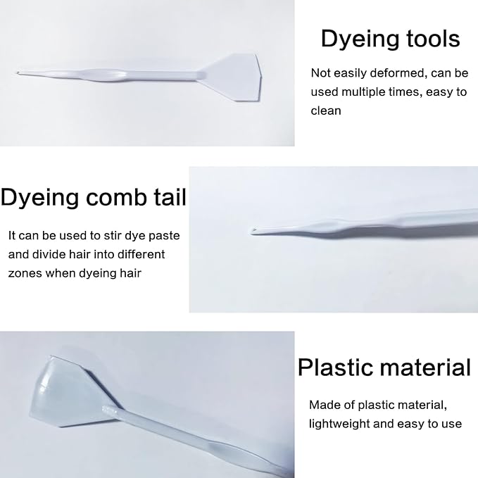 Salon Hair Coloring Dye Cap, 6Pcs Hair Highlighting Caps and Needles Crochet Hooks Disposable Highlight Tipping Cap Coloring for Salon and Home Use Highlighting Supplies