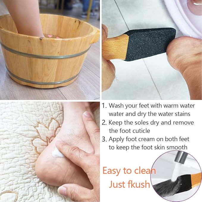 Foot File/Rasp,Exfoliator Pedicure Tool Foot Callus Remover Scrubber for Dead Skin,Corn and Hard Skin - Pumice Stone for Cracked Feet,Heels, Elbows, Hands in Shower
