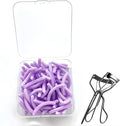 100Pack Compatible with Shiseido Eyelash Curler Refill Pads,High Elasticity Silicone Refill Pads Compatible with Shiseido Eyelash Curler,Gentle & Safe on Lashes,Purple.