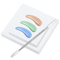 100 Sheets Disposable Nail Art Palette Paper,Makeup Mixing Palette Paper,2 Sizes of Waterproof Portable Nail Art Palette with Stainless Cosmetic Spatula for Makeup Nail Gel Mixing Home Salon