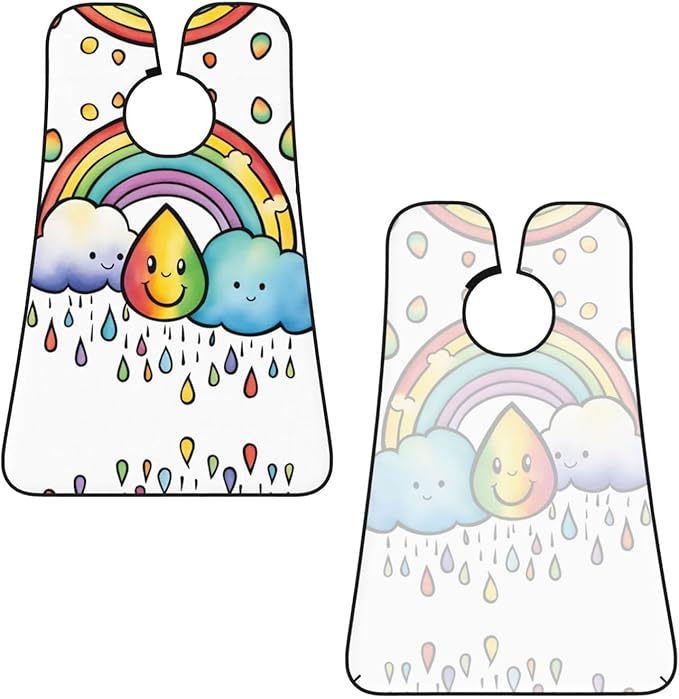 Fall Pumpkin Print Beard Bib Shaving Apron, Beard Hair Trimming Cape Gift For Dad