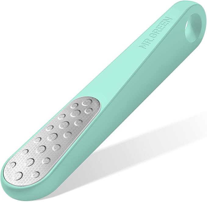 MR.GREEN Foot File Double Sided Callus Remover for Dead Skin Professional Pedicure Tools Callous Scraper Foot Sander Heel Filer (Green)