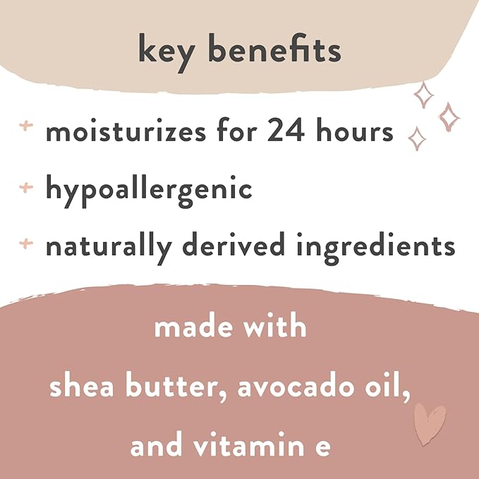 The Honest Company Mama Rock Bump Body Butter Moisturizing Stretch Mark Cream, Shea Avocado Oil, Vitamin E, Hypoallergenic and Dermatologist Tested, 4 oz