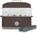 Zadro Towel Steamer with Tongs, 850W Heater, 8L Tray, 1.7L Tank, 30-min Timer for Facials, Manicures, Pedicures, Shaving (13"x12", 120V/850W, 8L, Chocolate)