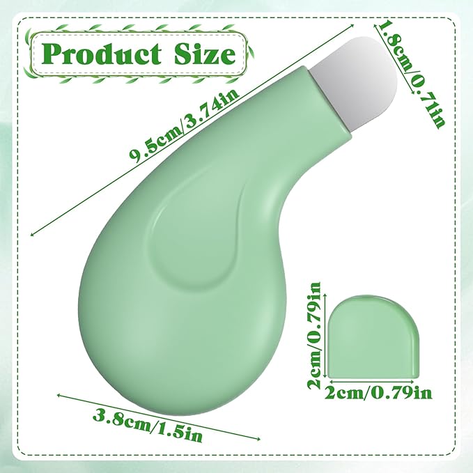 Silicone Nose Blackhead Remover, Blackhead Remover Tool, Deep Skin Scrubber Face Spatula, Mild and Safe Face Scraper for Remove Facial and Nose Ehead for Men and Women, Green