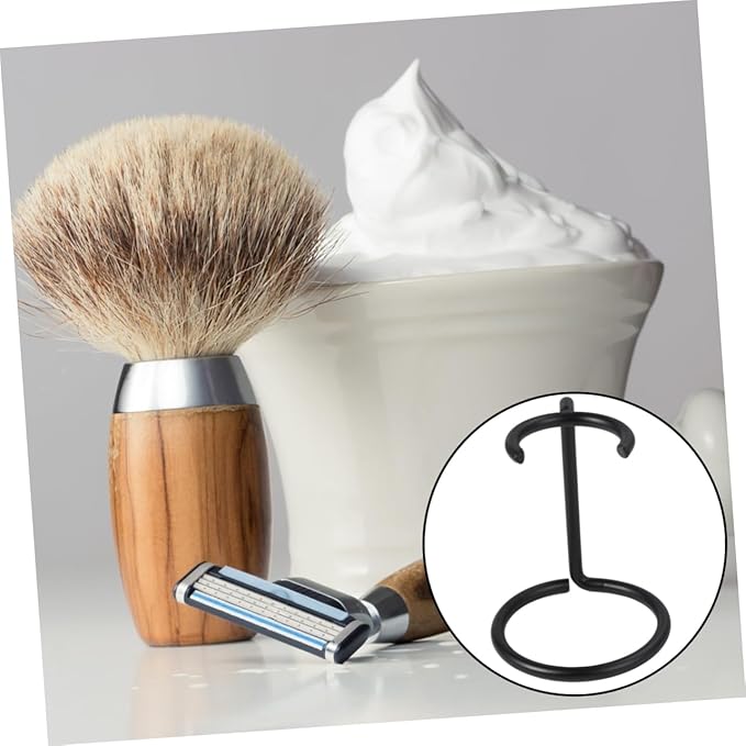Portable Shaving Holder Rack Elegant Stand for Soap Bowl and Shaving Brush Beauty Tool Organizer for Home and Shop Use