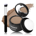 Hairline Powder with Brush Set, Root Touch Up Hair Color for Thinning and Gray Hair Coverage, Waterproof and Sweatproof Hairs Loss and Bald Spot Concealer for Men and Womenr-Light Camel