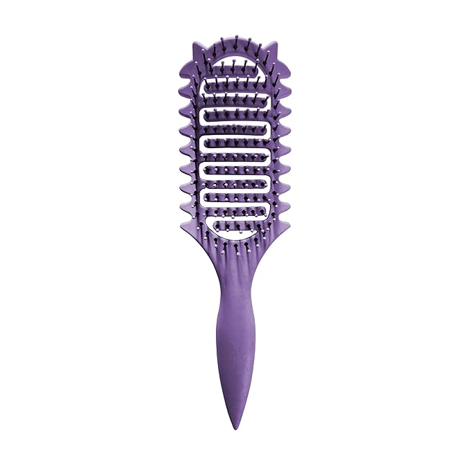 Curl Defining Brush,2025 Vented Hair Brush For Detangling Styling,For Curly Hair Wet,Shaping And Defining Curls For Women Gift For Women Less Pulling(purple)