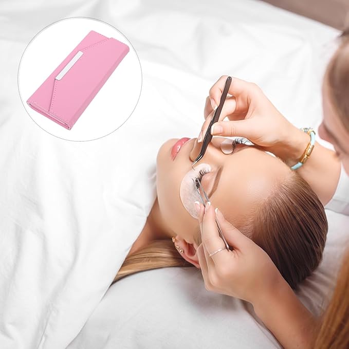 Didiseaon Eyelash Tweezers Case Portable Storage Bag for Eyelash Extension Tools Compact Lightweight Lash Tweezer Holder Box for Travel and Home
