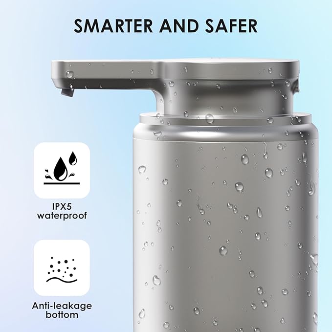 Automatic Soap Dispenser Touchless Foaming: Soap Dispenser Rechargeable for Bathroom