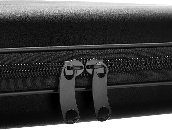 Barber Bag for Clippers Supplies, Sturdy Clipper Storage Case for Barber Accessories, Hair Trimmer Organizer Travel Bag for Men Razor Guard Grooming Kits (Big-Black)
