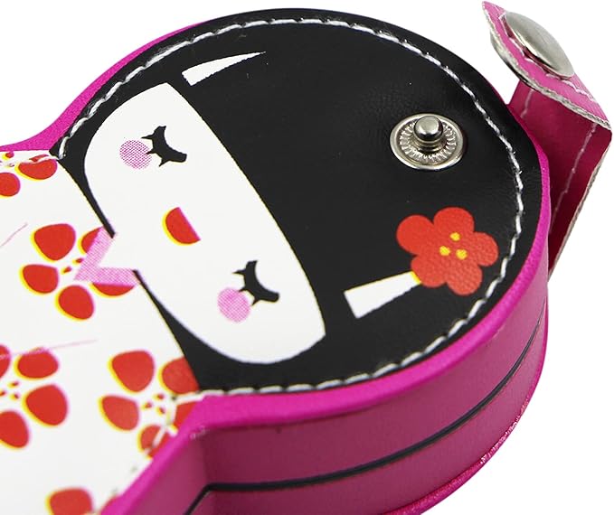 Aibearty Adorable Russian Doll Pattern Stainless Nail Clippers Set of 6Pcs, Professional Grooming Kit, Nail Tools with Luxurious Travel Case