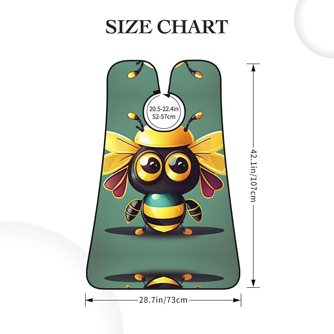 Colorful Giraffe Fans Lovers Print Beard Bib Shaving Apron, Beard Hair Trimming Cape Gift For Dad
