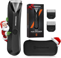 Manscape Body Hair Trimmer for Men, IPX7 Waterproof Pubic & Groin Hair Trimmer- Electric Ball Shaver with LED Light, Ceramic Blade, USB Rechargeable & Travel Pouch