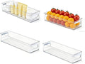 vacane Clear Refrigerator Organizer Bins Plastic Food Storage Fridge Organizer Pantry Organization Container for Pantry,Bathroom ,Kitchen