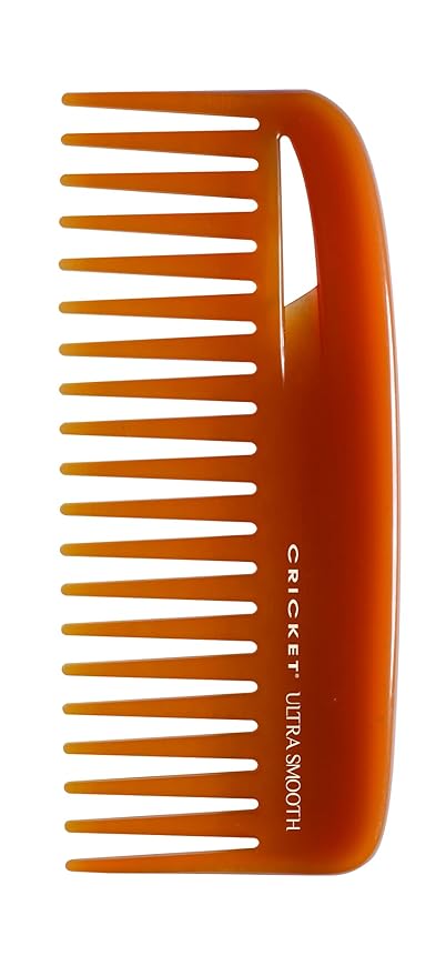 Cricket Ultra Smooth Hair Conditioning Rake Comb with Wide-Tooth Comb Design - Hair Comb Made with Argan Oil, Olive Oil, and Keratin - Ideal for Knot, Curly, Thick, and Frizzy Hair
