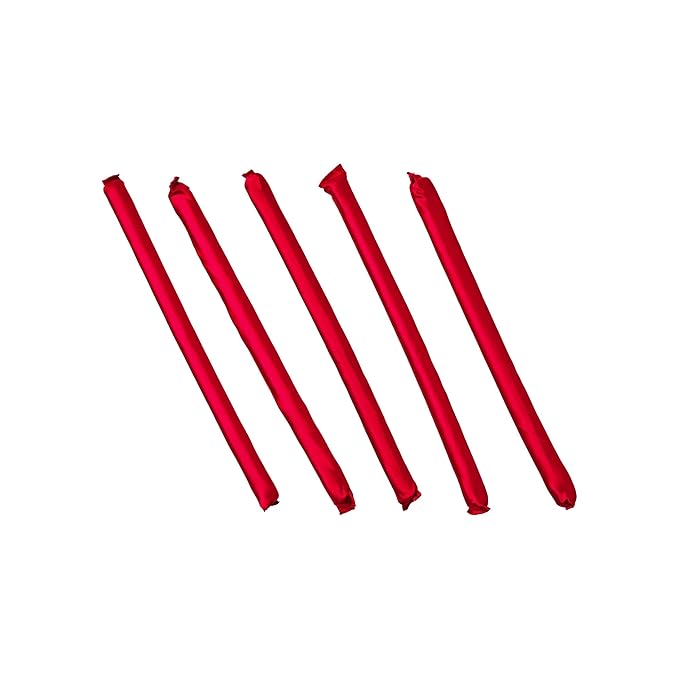 Red by Kiss Satin Flexi Heatless Curling Rods, Damage Free & Frizz Free No Heat Soft Curls, Silky Satin to Prevent Breakage, Comfortable Pin-Free Styling, Gentle Rollers for All Hair Types