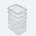 6PCS Clear Hard Shell Zipper Case,Portable Cosmetic Bag with Zipper,Kid's Toy Storage Organizer Bins,Hard Plastic Case,Clear Bags for Organizing