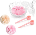 Body Powder Puff and Container, Soft Powder Puff,Glass Box for Dust Puff,Powder Puff for Body Powder,Powder Puff Wet Dry Makeup,Powder Applicator With Case for Dusting Powder (clear)