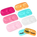 12pcs Assorted Color Lash Trays for False Eyelash Storage, Thickened Pvc Eyelash Holders, 4.52 X 2.16 X 0.62 Inch Organizer for Lash Techs and Beginners