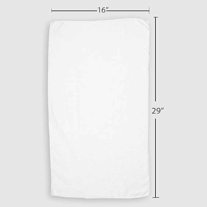 Fromm Softees Microfiber Hair Towels, Absorbent Salon Hair Towels for Hairstylists, Barbers, Spa & Gym, Fast-Drying, Ultra-Soft, Lint-Free, Multi-Purpose Towels, 16" x 29"- 10-Pack - White