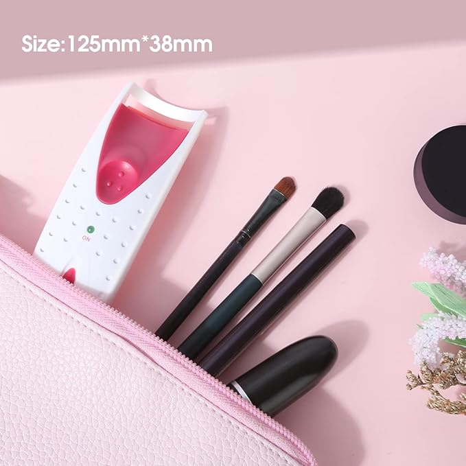 TOUCHBeauty Professional Heated Eyelash Curler with Silicone Refill Pad Curling Tool for Women Long Lasting Eyelashes TB-2003B