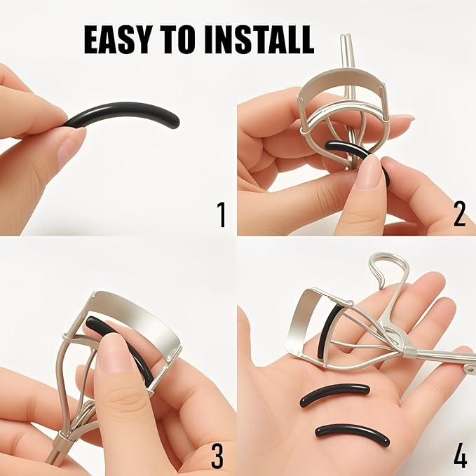 30Pcs Suitable for Shiseido Eyelash Curler Refill Pads,Eyelash Curler Refills Fit for Shiseido Eye Lash Curlers,Premium Silicone Soft Material.