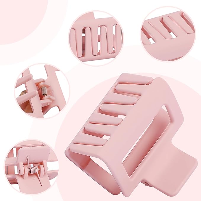Hair Clips 16 Pcs for Women - Large and Small Matte Banana Clips for Thin, Thick, Curly Hair, Strong Hold Nonslip Hair Claws
