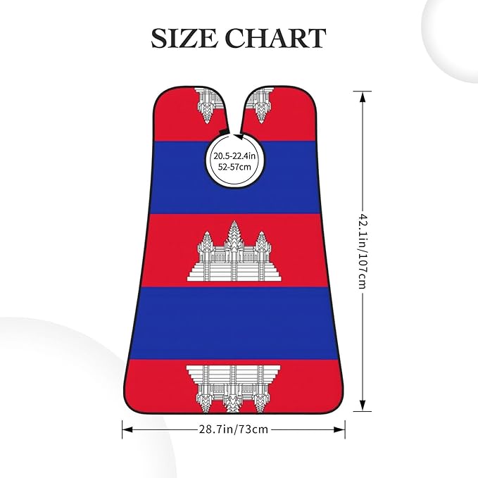 Flag Of Bangladesh Print Beard Bib Shaving Apron, Beard Hair Trimming Cape Gift For Dad