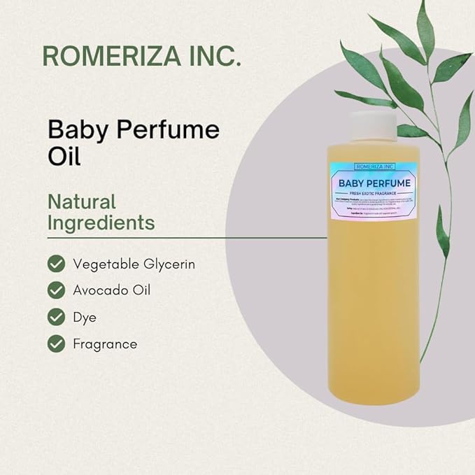Baby Essential Fragrance Body Oil – Luxury Unisex Baby Oil Perfume with Long Lasting Baby Powder Scent – Soft Baby Smell, Uncut Perfume Oil, Scented Body Oil for Women & Men – 4 Fl Oz