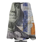 100 Dollar Bill Haircut Apron Professional Salon Cape Polyester Baber Cape With Adjustable Buckle for Adult