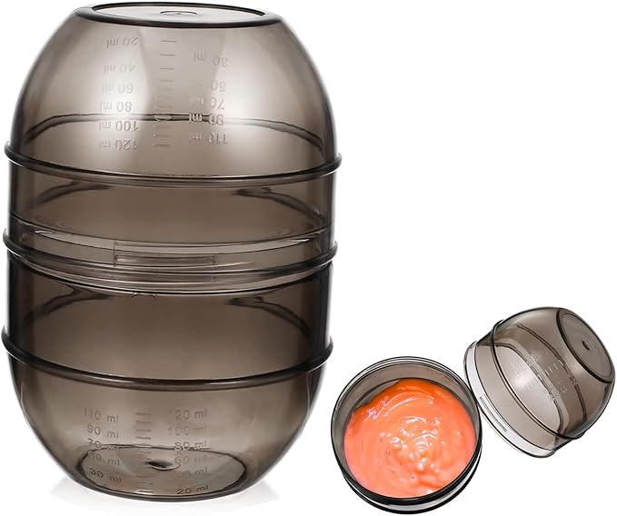 Hair Dye Color Mixing Cup with Double Scale 5.31X3.54X3.54In Hair Tint Shaker Mixer Bowl for Precise Salon and Home Coloring