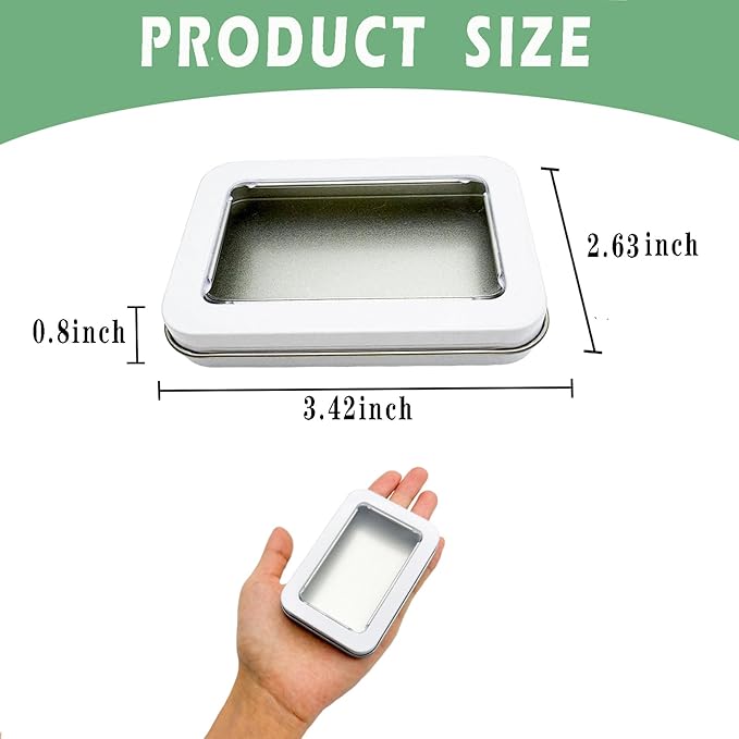 Cotton Swab Holder for Travel, 2 Pcs Portable Small Dental Floss Holder Empty Metal Cotton Ball Holder, Travel Floss Picks Case with Dustproof Lid for Cotton Swabs Hair Ties Floss, White