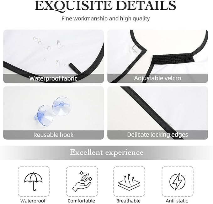 Fall Pumpkin Print Beard Bib Shaving Apron, Beard Hair Trimming Cape Gift For Dad