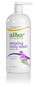 Alba Botanica Very Emollient Body Wash, French Lavender, 32 Oz