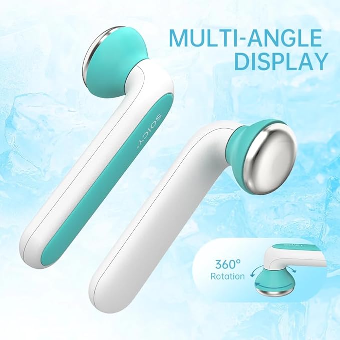 ONLYSKY BEAUTY Cooling Ice Roller Facial Massage Roller for Face （Green）