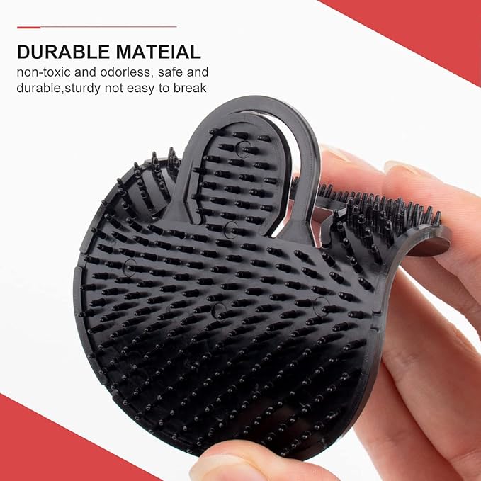Portable Grooming Set: Plastic Massage Combs, Beard Brush, Scalp Shampoo Brush, and Pet Grooming Brushes for Home and Travel (6 Pack)