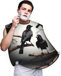 Ice Hockey Print Print Beard Bib Shaving Apron, Beard Hair Trimming Cape Gift For Dad